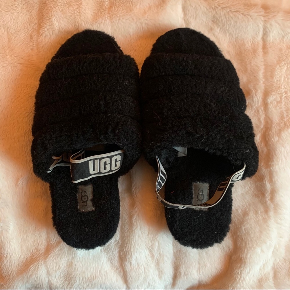 ugg Fluff Yeah Genuine Shearling Slingback Sandal